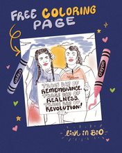 Load image into Gallery viewer, Trans Day of Remembrance Coloring Page Digital Download (English)