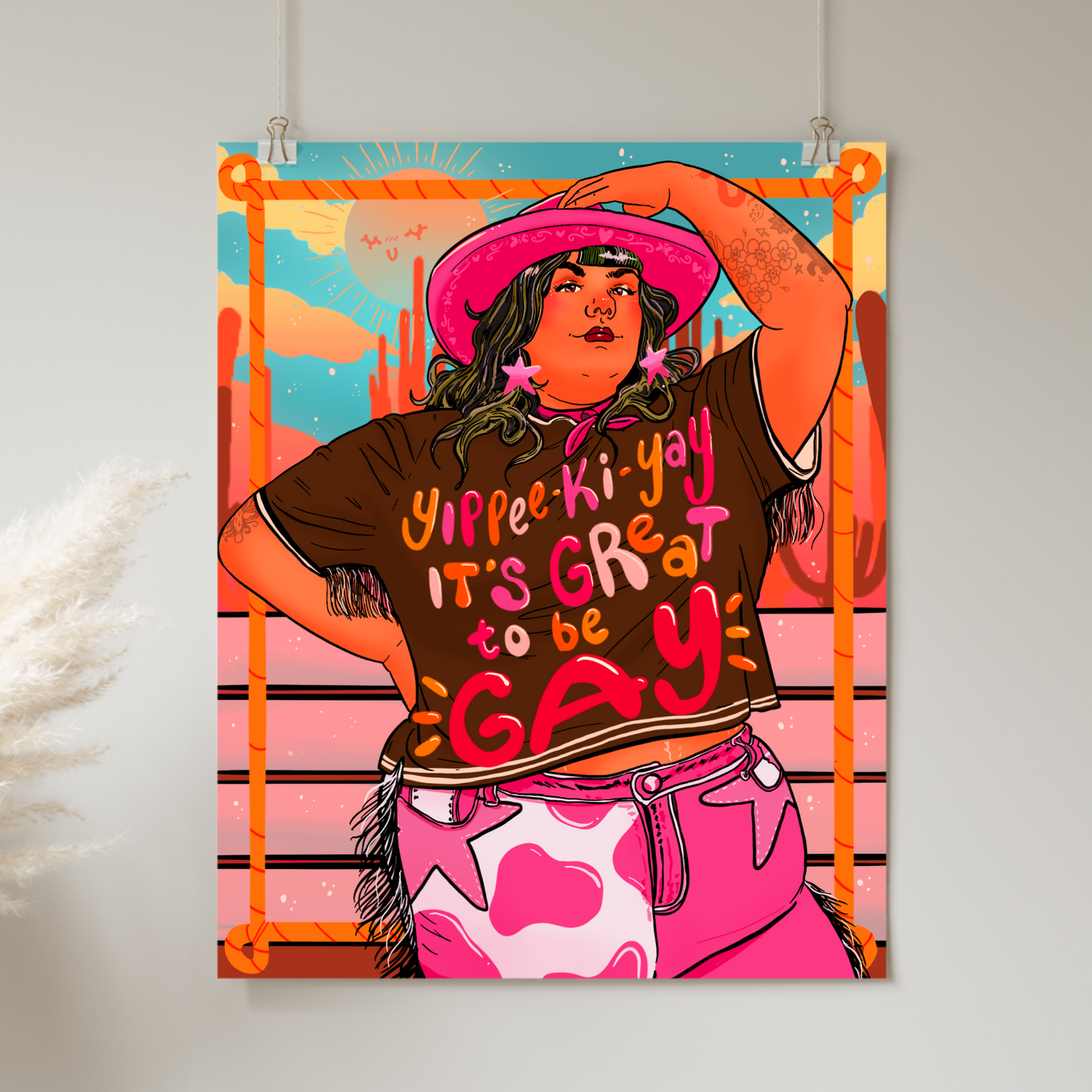 Yippee-Ki-Yay It's Great to Be Gay! - Print